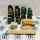 Racing Down the Rails Spiral Only Wooden - Used