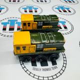 Iron Arry & Iron Bert (Learning Curve) Poor Condition Chipping Paint Wooden - Used