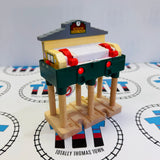 Deluxe Over the Track Signal House #6 Corroded Terminals Working Newer Style Wooden - Used