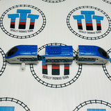 JR 500 Series Front Car, Coach and Back Car (3 Pieces) Capsule Plarail Wind Up - Used