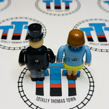 Sir Topham Hatt and Lady Hatt 3D Rare Good Condition Wooden - Used
