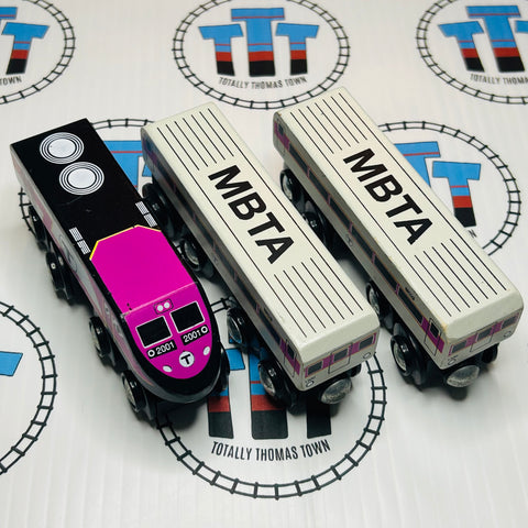 MBTA Commuter Rail Train Generic Brand Wooden - Used
