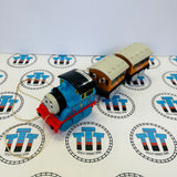 TOMY Thomas, Annie & Clarabel Pull Along Plastic Toy (No Sound)- Used