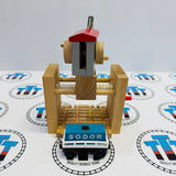 Sodor Cargo Co. Crane #3 Clickity Clack (Small Marks/String Gets Stuck Going Down) with Cargo Car (1997) Wooden - Used