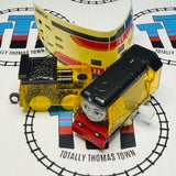 Clear Glitter Rebecca & Tender with Sticker Sheet Capsule Plarail Wind Up - Used