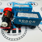Bertram with Scrap Cars #4 (Learning Curve 2001) Wooden - Used