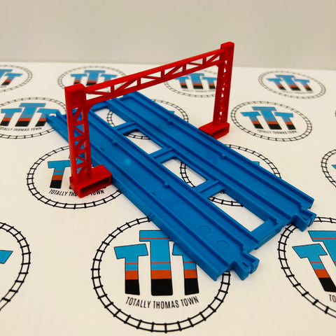 R-04 Double-Track Straight Track with Overhead Wire Piece New No Box - TOMY