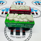 China Clay Cars Green and Red (Learning Curve 1997) Rare Good Condition Wooden - Used