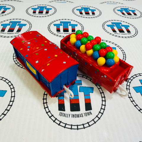 Birthday Celebration Box Car and Cargo Car (2006) Used - Trackmaster