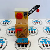 Sodor Cargo Crane with Orange Cargo Car #2 Very Good Condition Wooden - Used