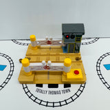 Deluxe Railroad Crossing with Lights #4 Wooden - Used