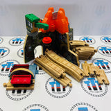 Volcano Park Deluxe Set Complete (No Road) Wooden - Used