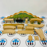 Muffle Mountain Set #2 No Trains (Station Incomplete/Marked Viaduct) Wooden - Used