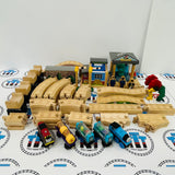 Aquarium Set Wooden with Storage Box and Trains - Used