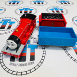Talking James in Japanese (not English) and Blue Car New IN Box - TOMY