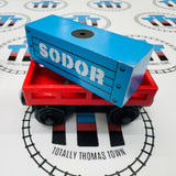 Cargo Car Red with Blue Cargo Wooden - Used