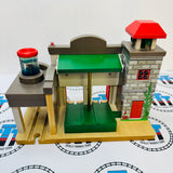 Deluxe Fire Station #1 with Lights and Sound (Slightly Chipped Track/Low Water) Wooden - Used