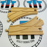 BRIO 33346 6.5” Curved Switches Wooden - Used