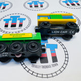 Sodor Zoo Cars with Roaring Lion (Learning Curve/TOMY) Wooden - Used