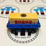 Cargo Car Blue with Tan Cargo Fair Condition Wooden - Used