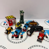 Capsule Plarail Wind-Up and Pull Along Broken Pieces, Missing Pieces, Missing Stickers Fair Condition/Glued Value Pack #1 - Used