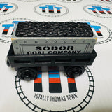 Black Cargo Car with Sodor Coal Company Cargo (Learning Curve) Wooden - Used