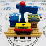 Deluxe Sodor Mountaintop Supply Run Set #1 with Different Cargo Car, Cargo, 1 Barrel (Faded/Discoloured Fair Condition) Wooden - Used