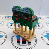 Over the Track Signal House Knapford Newer Style #3 Poor Condition Chipping Paint Wooden - Used