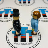 Sir Topham Hatt and Lady Hatt 3D Rare Good Condition Wooden - Used