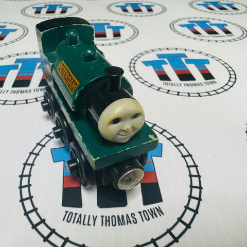 Peter Sam (Learning Curve 2000) Fair Condition Discoloured Face Wooden - Used