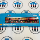 Sleeper Train with Track and Buffer BIGJIGS Rail Wooden - New in Box