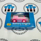 Powerful Pink Loco Battery Operated Engine BIGJIGS Rail Wooden - New in Box