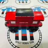 Sodor Line Caboose Flat Magnet with Staples Good Condition Rare #2 Wooden - Used