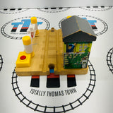 Deluxe Railroad Crossing Muddy #2 Fair Condition Splish Splash Splosh Story Pack Wooden - Used
