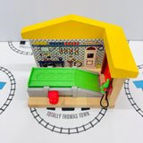 Sodor Service Station #3 No Track/Missing Air Pump Wooden - Used