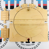 8” Turntable Track #3 Small Marks Clickity Clack Wooden - Used