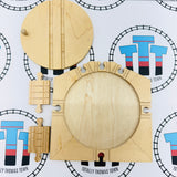8” Turntable Track #3 Small Marks Clickity Clack Wooden - Used