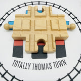 Switchyard Track Complete #2 Chipped Crossing/Female Switch Clickity Clack Wooden - Used