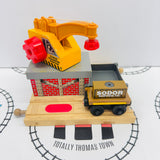 Cargo Transfer Station #2 with 1 Cargo Piece and Cargo Car Wooden - Used