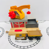 Cargo Transfer Station #2 with 1 Cargo Piece and Cargo Car Wooden - Used
