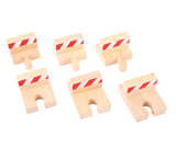 Buffers Set BIGJIGS Rail Wooden - New in Box