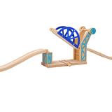 Blue Suspension Bridge BIGJIGS Rail Wooden - New in Box