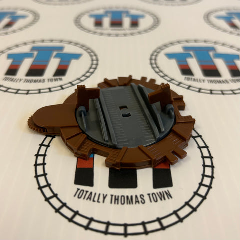 Brown and Grey Turntable No Stickers Capsule Plarail - Used