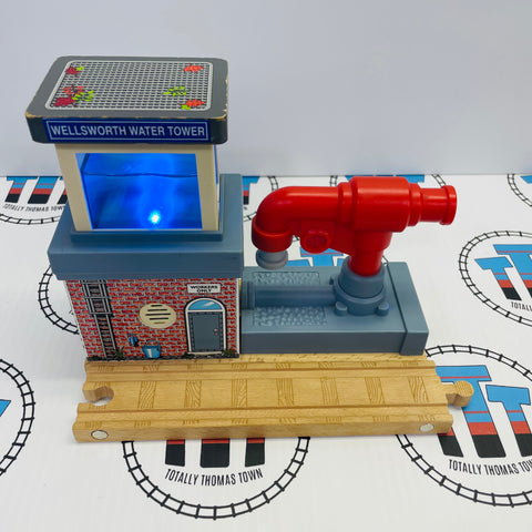 Deluxe Wellsworth Water Tower with Lights and Sounds and Track Wooden - Used