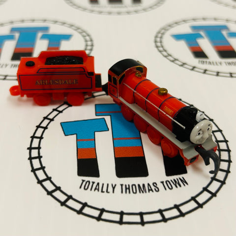 Mike & Tender Peeling Stickers Pull Along Capsule Plarail - Used