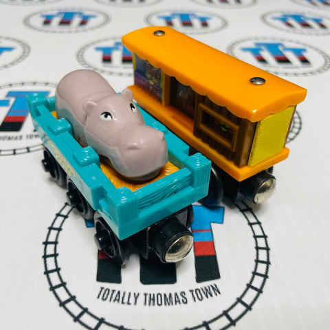 Zoo Cars (Learning Curve) Good Condition Wooden - Used