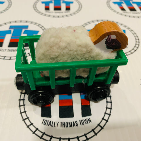 Sheep Car (Mattel) Good Condition Wooden - Used
