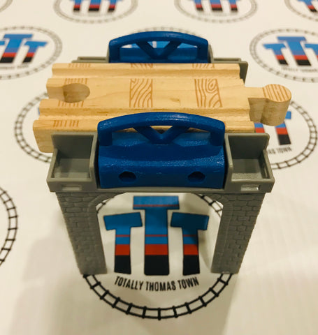 Stacking Riser Straight 1 Piece Blue Wooden - Used - Totally Thomas Town