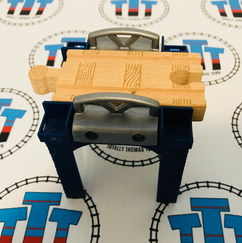 Stacking Riser Dark Blue Straight 1 Piece Wooden - Used - Totally Thomas Town