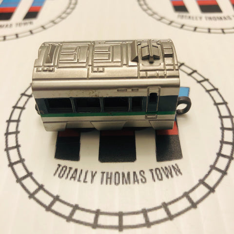 Silver & Green Coach Pull Along Capsule Plarail - Used